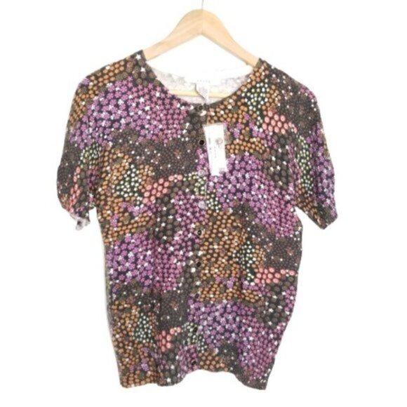 Nordstrom NWT Grace Floral Ribbed Cardigan - Picture 3 of 8